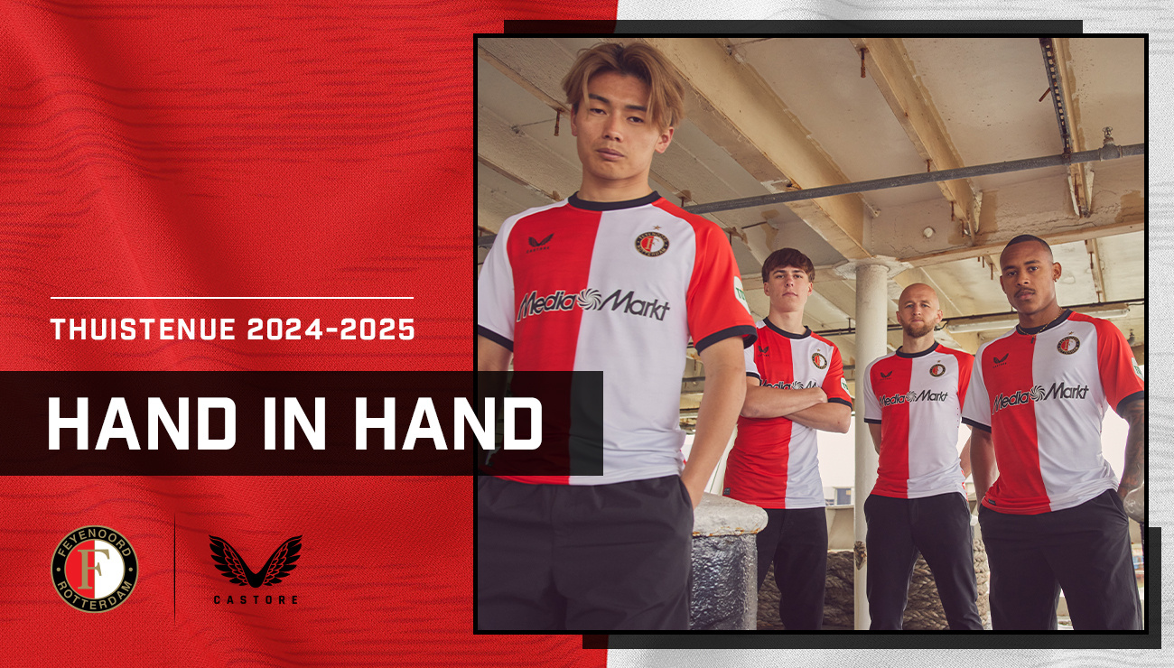 Feyenoord en CASTORE ONTHULLEN THUISTENUE 2024-2025